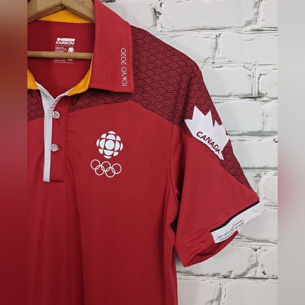 Tokyo 2020 polo shirt Karbon Brand Golf shirt size M - Picture 6 of 6